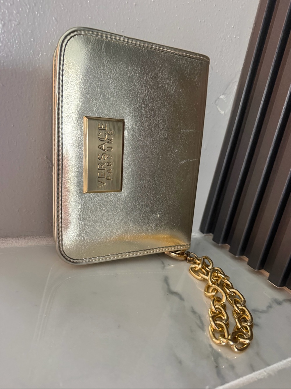 Versace perfume Metallic gold light Women’s wallet